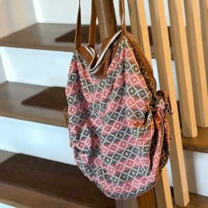 Stylish Pink and Gray Women's Bag